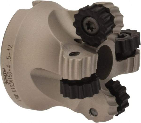 Iscar - 1.03" Cut Diam, 0.236" Max Depth, 1/2" Arbor Hole, 4 Inserts, RC.. 1206 Insert Style, Indexable Copy Face Mill - FRW Cutter Style, 1-1/4 High, Through Coolant, Series MillShred - Benchmark Tooling
