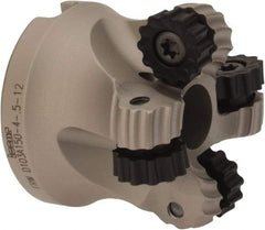Iscar - 1.03" Cut Diam, 0.236" Max Depth, 1/2" Arbor Hole, 4 Inserts, RC.. 1206 Insert Style, Indexable Copy Face Mill - FRW Cutter Style, 1-1/4 High, Through Coolant, Series MillShred - Benchmark Tooling