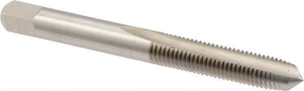 Union Butterfield - 1/4-28 UNF 3B 2 Flute Bright Finish High Speed Steel Straight Flute Standard Hand Tap - Plug, Right Hand Thread, 2-1/2" OAL, 1" Thread Length, H3 Limit, Oversize - Exact Industrial Supply
