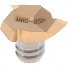 Iscar - MM TRDT06 IC528 Grade Carbide Thread Mill Milling Tip Insert - TiCN/TiN Coated, 3 Flutes, 15.7mm Cut Diam - Benchmark Tooling