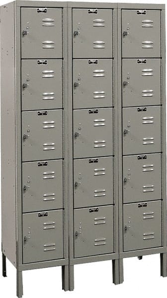 Hallowell - 15 Door, 5 Tier, Premium Box Lockers - Benchmark Tooling