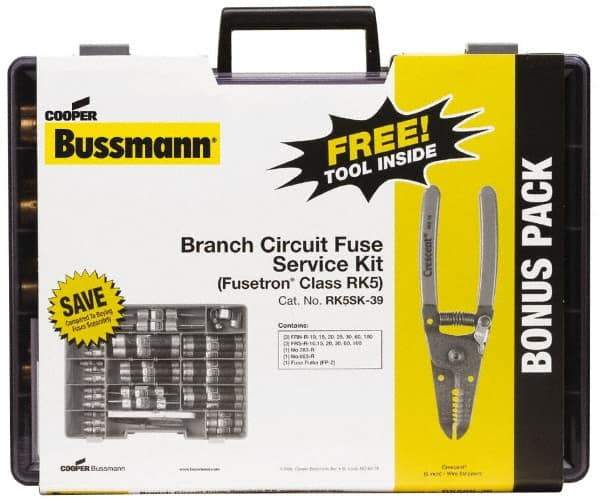 Cooper Bussmann - RK5 Class, 250/600 VAC/VDC, Fuse Service Kit - 100 Amps - Benchmark Tooling