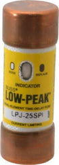 Cooper Bussmann - 300 VDC, 600 VAC, 25 Amp, Time Delay General Purpose Fuse - Fuse Holder Mount, 2-1/4" OAL, 100 at DC, 300 at AC (RMS) kA Rating, 13/16" Diam - Benchmark Tooling