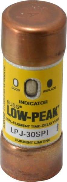 Cooper Bussmann - 300 VDC, 600 VAC, 30 Amp, Time Delay General Purpose Fuse - Fuse Holder Mount, 2-1/4" OAL, 100 at DC, 300 at AC (RMS) kA Rating, 13/16" Diam - Benchmark Tooling