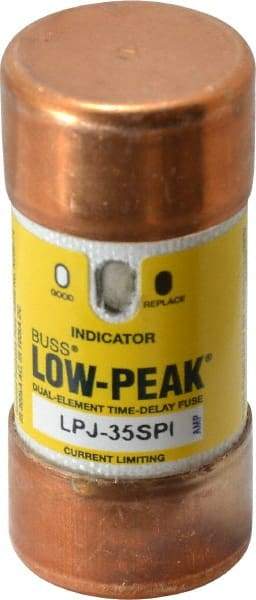 Cooper Bussmann - 300 VDC, 600 VAC, 35 Amp, Time Delay General Purpose Fuse - Fuse Holder Mount, 2-3/8" OAL, 100 at DC, 300 at AC (RMS) kA Rating, 1-1/16" Diam - Benchmark Tooling