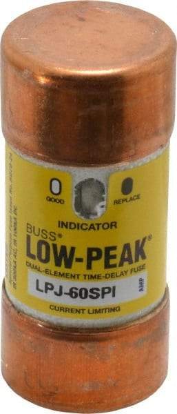 Cooper Bussmann - 300 VDC, 600 VAC, 60 Amp, Time Delay General Purpose Fuse - Fuse Holder Mount, 2-3/8" OAL, 100 at DC, 300 at AC (RMS) kA Rating, 1-1/16" Diam - Benchmark Tooling