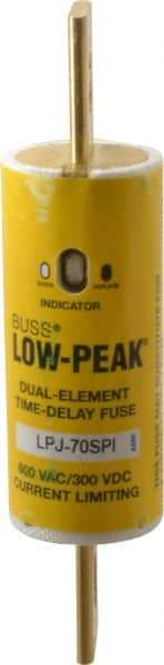 Cooper Bussmann - 300 VDC, 600 VAC, 70 Amp, Time Delay General Purpose Fuse - Bolt-on Mount, 4-5/8" OAL, 100 at DC, 300 at AC (RMS) kA Rating, 1-1/8" Diam - Benchmark Tooling