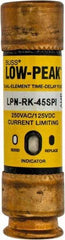 Cooper Bussmann - 125 VDC, 250 VAC, 45 Amp, Time Delay General Purpose Fuse - Fuse Holder Mount, 76.2mm OAL, 100 at DC, 300 at AC (RMS) kA Rating, 13/16" Diam - Benchmark Tooling