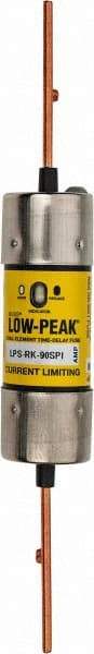 Cooper Bussmann - 300 VDC, 600 VAC, 90 Amp, Time Delay General Purpose Fuse - Fuse Holder Mount, 7-7/8" OAL, 100 at DC, 300 at AC (RMS) kA Rating, 1-39/64" Diam - Benchmark Tooling