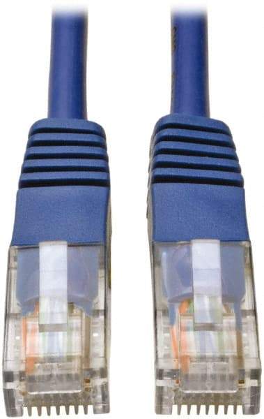 Tripp-Lite - Cat5e, 24 AWG, 8 Wires, 550 MHz, Unshielded Network & Ethernet Cable - Blue, PVC, 100' OAL - Benchmark Tooling