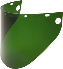 Face Shield Windows & Screens: Replacement Window, Green, 0.06″ Thick Fibre-Metal F400 Series, Fibre-Metal F500 Series & Fibre-Metal FH66 Aluminum Cap Bracket, ANSI Z87.1+ & CSA Z94.3