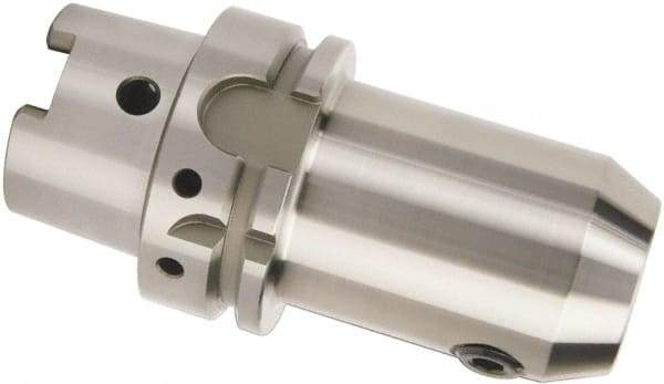 Accupro - HSK63A Taper Shank 3/4" Hole End Mill Holder/Adapter - 1-3/4" Nose Diam, 4-1/2" Projection - Exact Industrial Supply