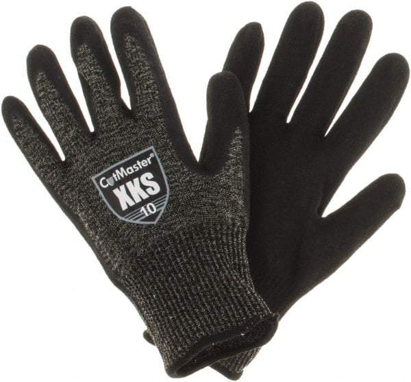 Value Collection - Size XL, ANSI Cut Lvl A5, Puncture Lvl 4, Abrasion Lvl 4, Nitrile Coated Cut & Puncture Resistant Gloves - Palm Coated, Black, Paired - Benchmark Tooling