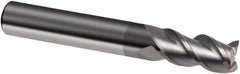 Guhring - 3/8", 1" LOC, 3/8" Shank Diam, 2-1/2" OAL, 3 Flute, Solid Carbide Square End Mill - Single End, Uncoated, Spiral Flute, 39/40/41° Helix, Centercutting, Right Hand Cut, Right Hand Flute, Series 4265 - Benchmark Tooling