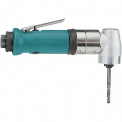 Dynabrade - 1/4" Keyed Chuck - Right Angle Handle, 950 RPM, 0.4 hp, 90 psi - Benchmark Tooling