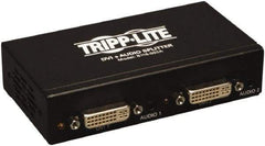 Tripp-Lite - DVI Splitter with Audio and Signal Booster - DVI Connector, Black, Use with Monitors - Benchmark Tooling