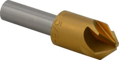 M.A. Ford - 5/8" Head Diam, 3/8" Shank Diam, 6 Flute 90° High Speed Steel Countersink - Benchmark Tooling