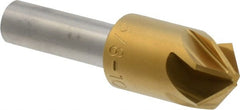 M.A. Ford - 5/8" Head Diam, 3/8" Shank Diam, 6 Flute 100° High Speed Steel Countersink - Benchmark Tooling