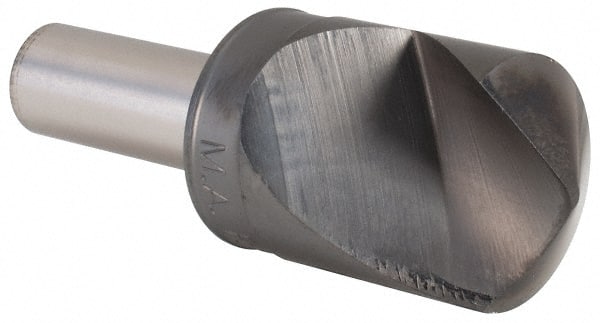 M.A. Ford - 1" Head Diam, 1/2" Shank Diam, 1 Flute 120° High Speed Steel Countersink - Benchmark Tooling