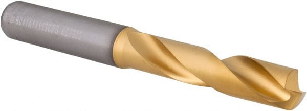 Kennametal - 7/16" 140° Spiral Flute Solid Carbide Screw Machine Drill Bit - Benchmark Tooling