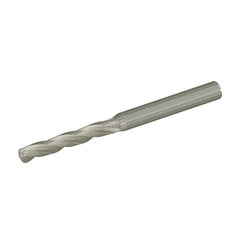 Kennametal - 6.8mm 130° Solid Carbide Jobber Drill - Bright Finish, Right Hand Cut, Spiral Flute, Straight Shank, 105mm OAL, Standard Point - Benchmark Tooling