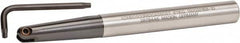 Kennametal - 1/2" Cut Diam, 5/8" Shank Diam, 6.3" OAL, Indexable Ball Nose End Mill - Benchmark Tooling