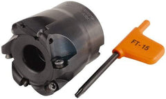 Kennametal - 50.8mm Cut Diam, 5mm Max Depth, 3/4" Arbor Hole, 7 Inserts, RD.. 1003... Insert Style, Indexable Copy Face Mill - KDM200 Cutter Style, 50.04mm High, Series KDM - Benchmark Tooling