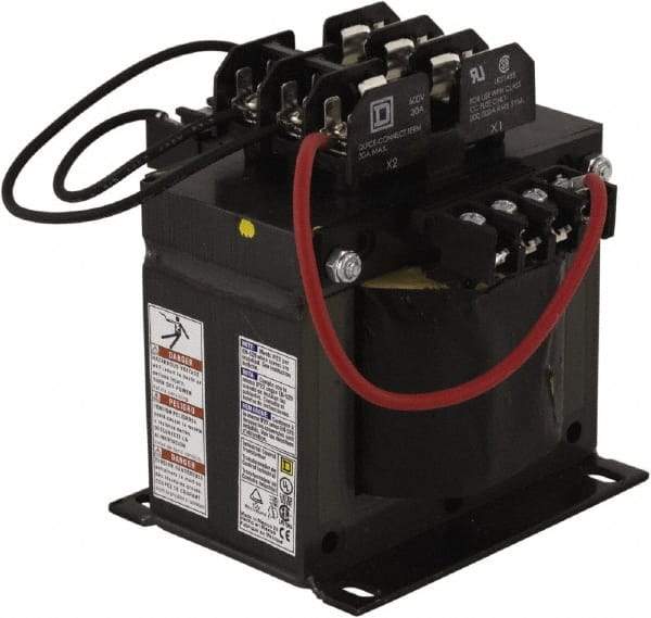 Square D - 1 Phase, 750 VA, Top Mount Fuse Block Control Transformer - 131°F Temp Rise - Benchmark Tooling