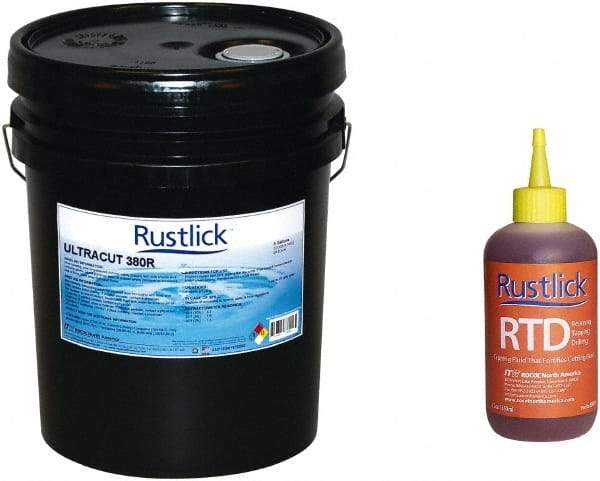 Rustlick - Ultracut 380R, 5 Gal Pail Cutting & Grinding Fluid - Semisynthetic - Benchmark Tooling