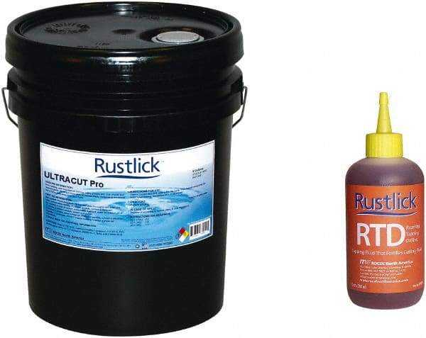 Rustlick - Rustlick Ultracut Pro/PowerCool Pro, 5 Gal Pail Cutting & Grinding Fluid - Water Soluble - Benchmark Tooling