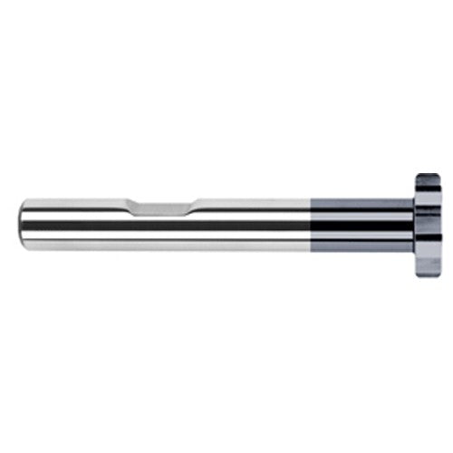 0.7500″ (3/4″) Cutter Diameter × 0.0300″ Radius × 0.1250″ (1/8″) Width Carbide Corner Radius Large Diameter Standard Keyseat Cutter, 10 Flutes, AlTiN Coated - Exact Industrial Supply