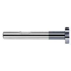 1.0000″ (1″) Cutter Diameter × 0.0100″ Radius × 0.1250″ (1/8″) Width Carbide Corner Radius Large Diameter Standard Keyseat Cutter, 12 Flutes, AlTiN Coated - Exact Industrial Supply