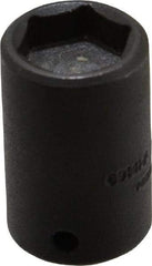 Proto - 1/4" Drive 7/16" Standard Magnetic Impact Socket - 6 Points, 1" OAL - Benchmark Tooling