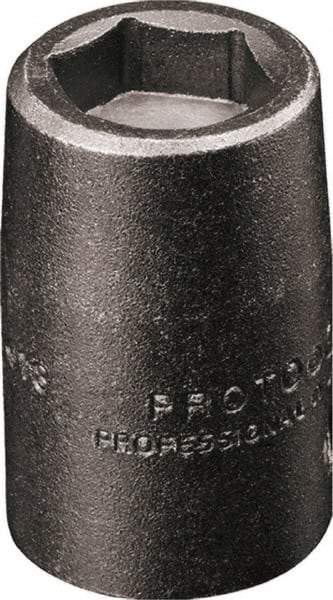 Proto - 3/8" Drive 8mm Standard Magnetic Impact Socket - 6 Points, 1-3/32" OAL - Benchmark Tooling