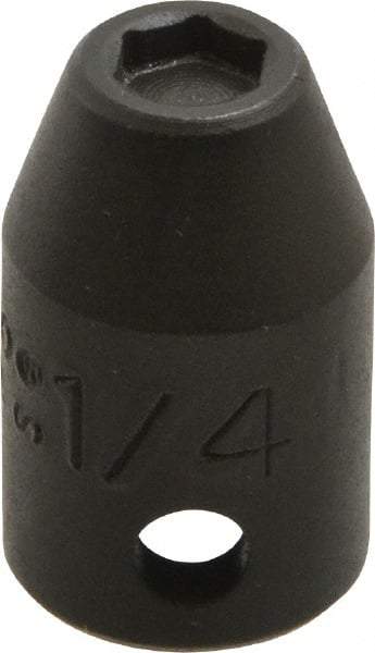 Proto - 3/8" Drive 1/4" Standard Magnetic Impact Socket - 6 Points, 1-3/32" OAL - Benchmark Tooling