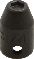 Proto - 3/8" Drive 1/4" Standard Magnetic Impact Socket - 6 Points, 1-3/32" OAL - Benchmark Tooling