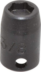Proto - 3/8" Drive 3/8" Standard Magnetic Impact Socket - 6 Points, 1-3/32" OAL - Benchmark Tooling