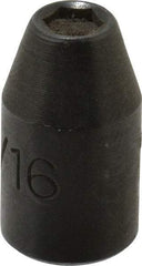 Proto - 1/4" Drive, 3/16" Socket, Power Socket - 6 Points, 7/8" OAL - Benchmark Tooling