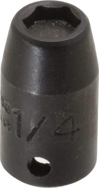 Proto - 1/4" Drive, 1/4" Socket, Power Socket - 6 Points, 7/8" OAL - Benchmark Tooling