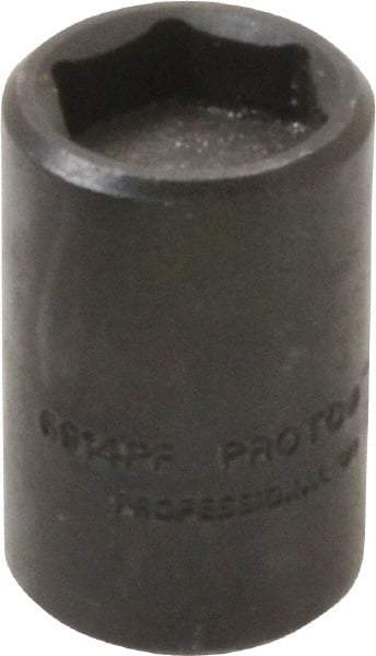 Proto - 1/4" Drive, 7/16" Socket, Power Socket - 6 Points, 1" OAL - Benchmark Tooling