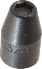 Proto - 1/2" Drive, 3/8" Socket, Power Socket - 6 Points, 1-1/2" OAL - Benchmark Tooling
