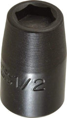 Proto - 1/2" Drive 1/2" Standard Magnetic Impact Socket - 6 Points, 1-1/2" OAL - Benchmark Tooling