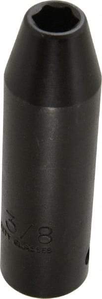 Proto - 1/2" Drive 3/8" Deep Thin Wall Impact Socket - 6 Points, 3-1/4" OAL - Benchmark Tooling