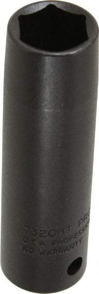 Proto - 1/2" Drive 5/8" Deep Thin Wall Impact Socket - 6 Points, 3-1/4" OAL - Benchmark Tooling