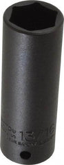 Proto - 1/2" Drive 13/16" Deep Thin Wall Impact Socket - 6 Points, 3-1/4" OAL - Benchmark Tooling