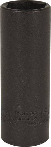 Proto - 1/2" Drive 15/16" Deep Thin Wall Impact Socket - 6 Points, 3-1/2" OAL - Benchmark Tooling
