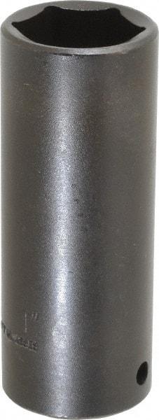 Proto - 1/2" Drive 1" Deep Thin Wall Impact Socket - 6 Points, 3-1/2" OAL - Benchmark Tooling