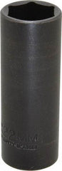 Proto - 1/2" Drive 22mm Deep Thin Wall Impact Socket - 6 Points, 3-1/2" OAL - Benchmark Tooling