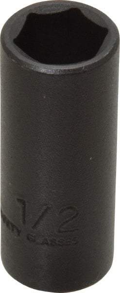 Proto - 3/8" Drive 1/2" Deep Thin Wall Impact Socket - 6 Points, 1-3/4" OAL - Benchmark Tooling