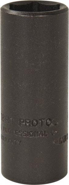 Proto - 3/8" Drive 9/16" Deep Thin Wall Impact Socket - 6 Points, 2" OAL - Benchmark Tooling